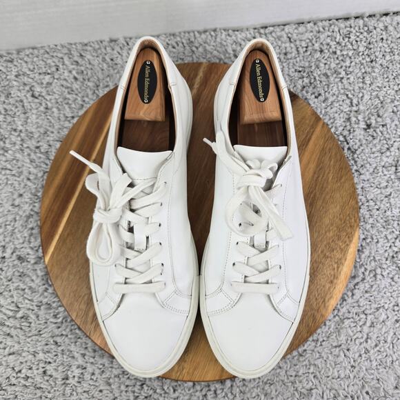SuitSupply Trainer White Leather Casual Lace Up Lifestyle Daily Sneakers Mens 44 - Picture 6 of 15